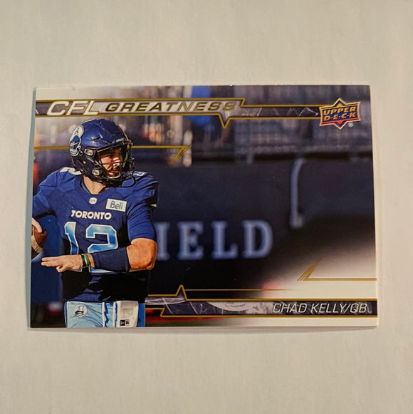 2023 Upper Deck CFL - Canadian Football League - Gold Glossy - CFL Greatness - CG-CK Chad Kelly - Toronto Argonauts