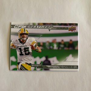 2023 Upper Deck CFL - Canadian Football League - CFL Greatness - CG-TC Taylor Cornelius - Edmonton Elks