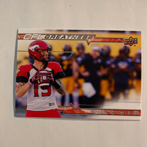 2023 Upper Deck CFL - Canadian Football League - CFL Greatness - CG-BM Bo Levi Mitchell - Calgary Stampeders