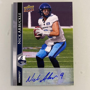 2021 Upper Deck CFL 135 Nick Arbuckle - Argonauts - E 1:11