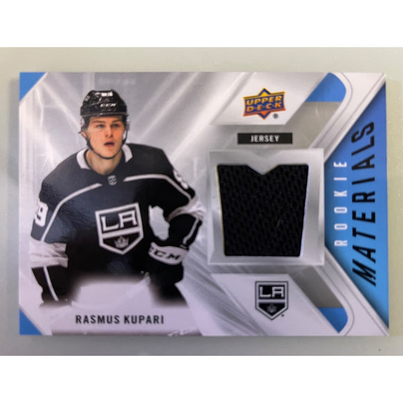 2021-22 Upper Deck Series 2 Hockey Rookie Materials Raasmus Kupari RC Kings RM-RK