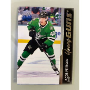 2021-22 Upper Deck Series 2 Hockey Young Guns Jacob Peterson RC Stars 492