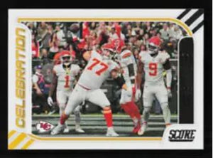 2023 Score Football - Celebration - 21 Andrew Wylie - Kansas City Chiefs