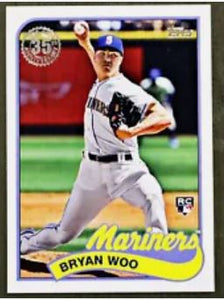 2024 Topps Series 1 Baseball - 1989 Topps - 89B-40	Bryan Woo	Seattle Mariners	RC