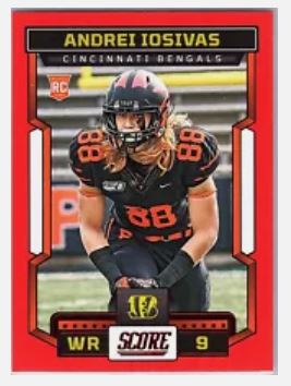 2023 Score Football - Red - 367 Andrei Iosivas RC - Cincinnati Bengals