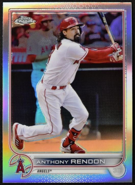 2022 Topps Chrome Baseball - Refractor - 126 Anthony Rendon - Los Angeles Angels