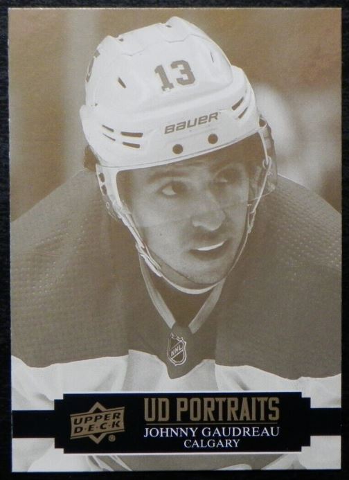 2021-22 Upper Deck Hockey Series One - UD Portraits - P-14 Johnny Gaudreau - Calgary Flames