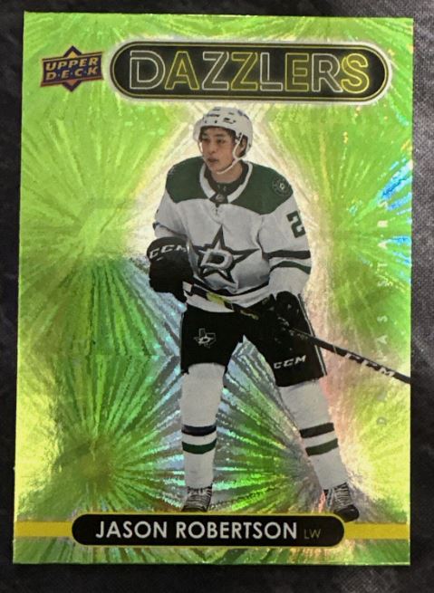 2021-22 Upper Deck Hockey Series One - Dazzlers - Green - DZ-16 Jason Robertson - Dallas Stars