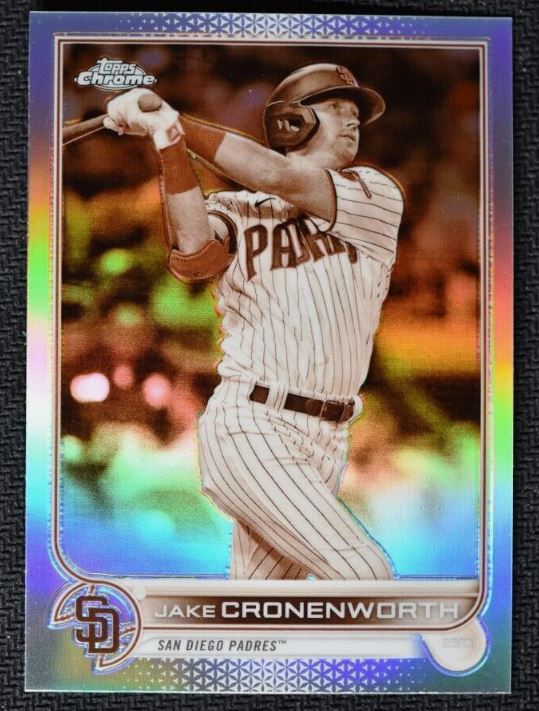 2022 Topps Chrome Baseball - Sepia Refractor - 172 Jake Cronenworth - San Diego Padres