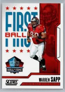 2023 Score Football - First Ballot - 3 Warren Sapp - Tampa Bay Buccaneers