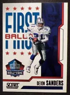 2023 Score Football - First Ballot - 4 Deion Sanders - Dallas Cowboys