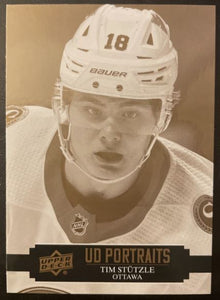 2021-22 Upper Deck Hockey Series One - UD Portraits - P-20 Tim Stutzle - Ottawa Senators