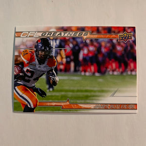 2023 Upper Deck CFL - Canadian Football League - CFL Greatness - CG-JB James Butler - BC Lions