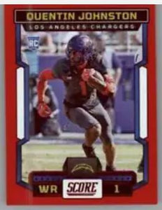 2023 Score Football - 345 Quentin Johnston RC - Los Angeles Chargers