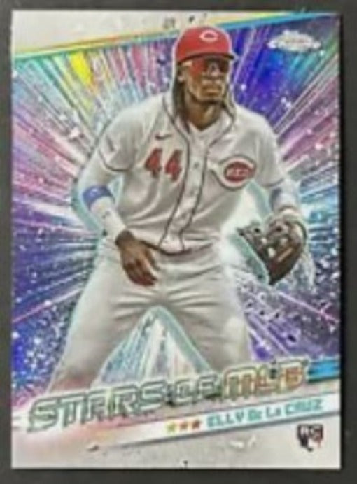 2024 Topps Series 1 Baseball - Stars of MLB - Chrome - CSMLB-23 Elly De La Cruz Cincinnati Reds