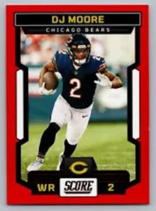 2023 Score Football - Red - 46 DJ Moore - Chicago Bears