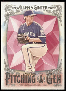 2022 Allen & Ginter Pitching a Gem - PAG-22 Zack Greinke - Kansas City Royals