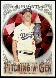 2022 Allen & Ginter Pitching a Gem - PAG-11 Walker Buehler - Los Angeles Dodgers