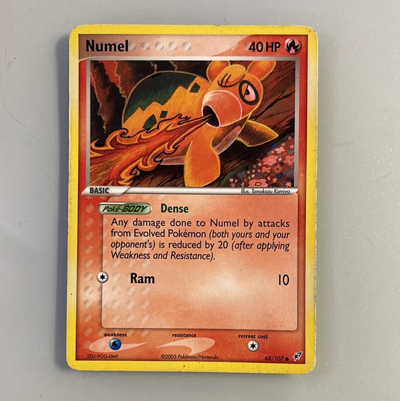 Pokemon Numel 68/107 Common unplayed