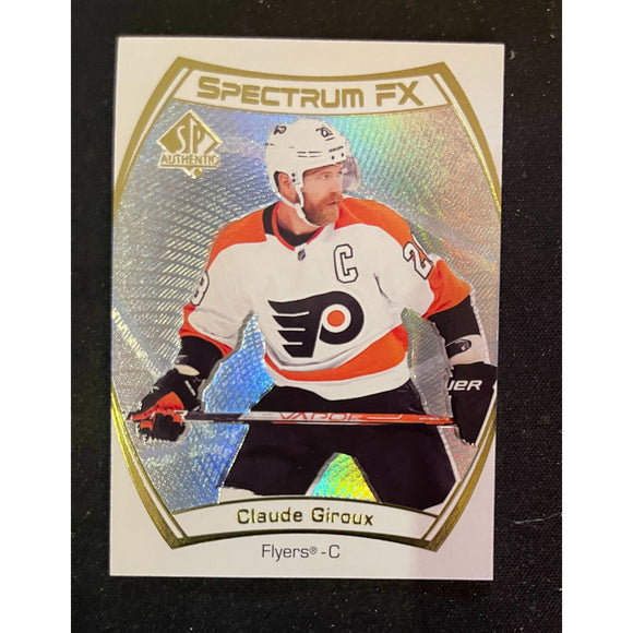 2021-22 Upper Deck SP Authentic Spectrum FX Claude Giroux Flyers S-8 unscratched