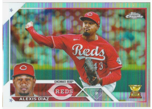 2023 Topps Chrome - Refractor - 179 Alexis Díaz - Cincinnati Reds