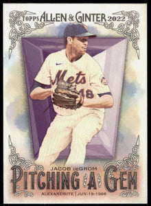 2022 Allen & Ginter Pitching a Gem - PAG-12 Jacob deGrom - New York Mets