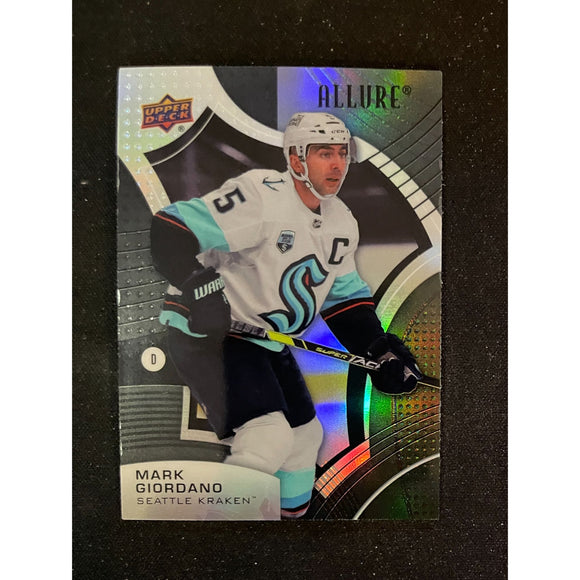 2021-22 Upper Deck Allure Black Rainbow Mark Giordano Kraken 35