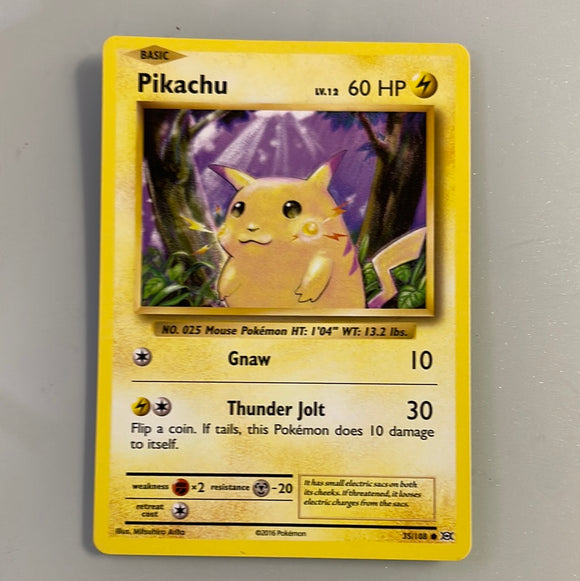 Pokemon Pikachu 35/108 Evolutions Ungraded Unplayed