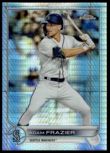 2022 Topps Chrome Baseball - Prizm Refractor - 47 Adam Frazier - Seattle Mariners