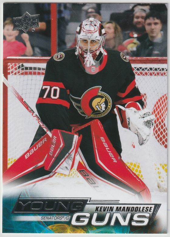 2022-23 Upper Deck Hockey Series Two - Young Guns - 481 Kevin Mandolese - Ottawa Senators