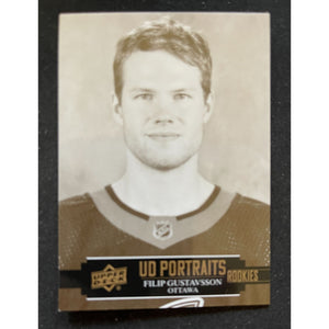 2021-22 Upper Deck Series 2 Portraits Filip Gustavsson RC P-55