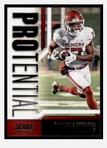 2023 Score Football - Protential - 23 Marvin Mims - Oklahoma Sooners