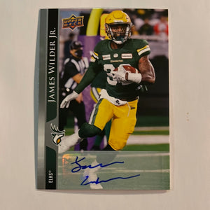 2021 Upper Deck CFL - Autograph - 188 James Wilder Jr. - Eskimos - E 1:11