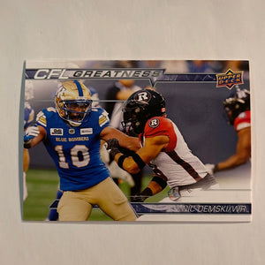 2023 Upper Deck CFL - Canadian Football League - CG-ND Nic Demski - Winnipeg Blue Bombers