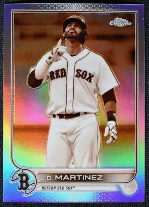 2022 Topps Chrome Baseball - Sepia Refractor - 67 J.D. Martinez - Boston Red Sox