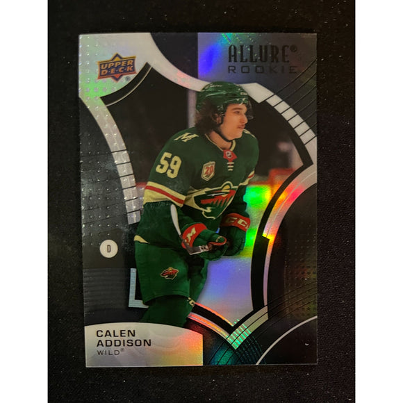 2021-22 Upper Deck Allure Black Rainbow Rookie Calen Addison RC Wild 133