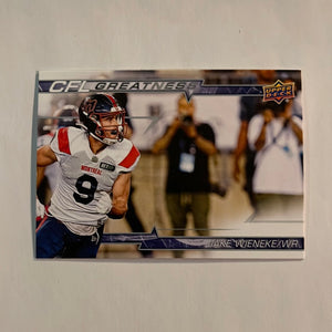 2023 Upper Deck CFL - Canadian Football League - CG-WI Jake Wieneke - Montreal Alouettes