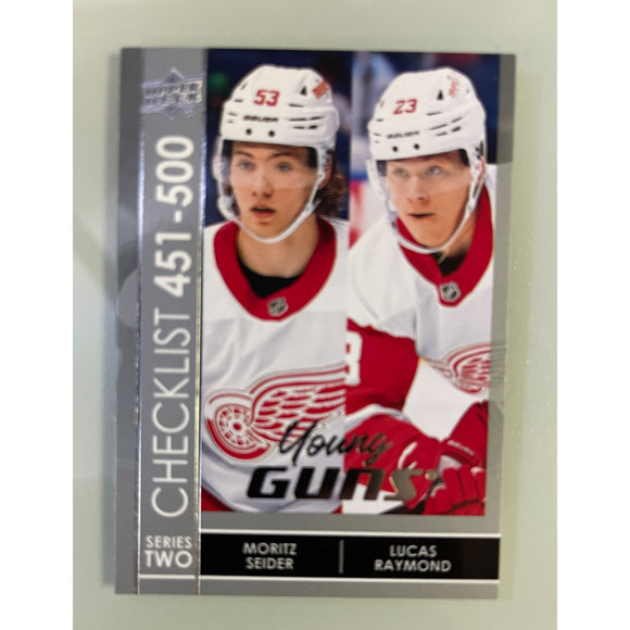 2021-22 Upper Deck Series 2 Hockey Young Guns Checklist Seider Raymond 500