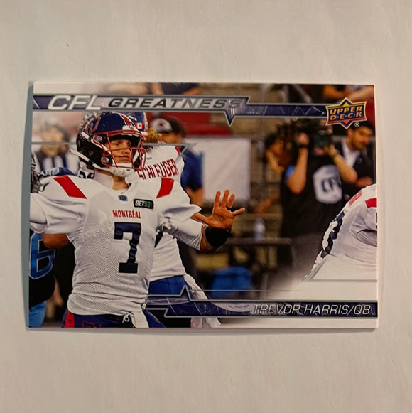 2023 Upper Deck CFL - Canadian Football League - CG-TH Trevor Harris - Montreal Alouettes