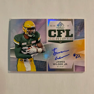 2021 SP Game Used CFL Canadian Football League - Scripts - S-JW James Wilder Jr. - Edmonton Eskimos #091/100