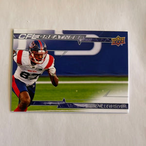 2023 Upper Deck CFL - Canadian Football League - CFL Greatness - CG-EL Eugene Lewis - Montreal Alouettes