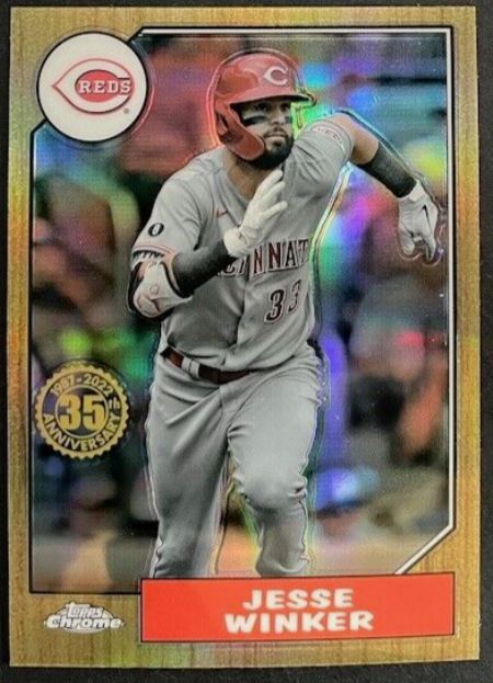 2022 Topps Chrome Baseball -1987 Refractor - 87BC-16 Jesse Winker - Cincinnati Reds