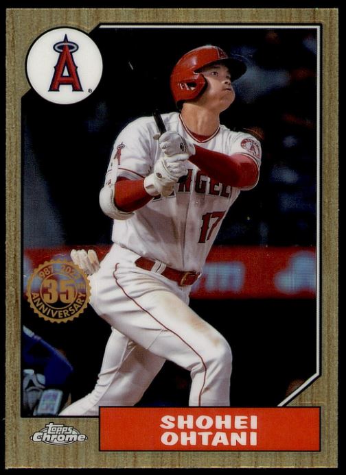 2022 Topps Chrome Baseball -1987 Refractor - 87BC-2 Shohei Ohtani - Los Angeles Angels