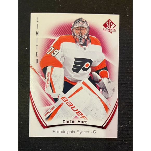 2021-22 Upper Deck SP Authentic Limited Red Carter Hart Flyers 35