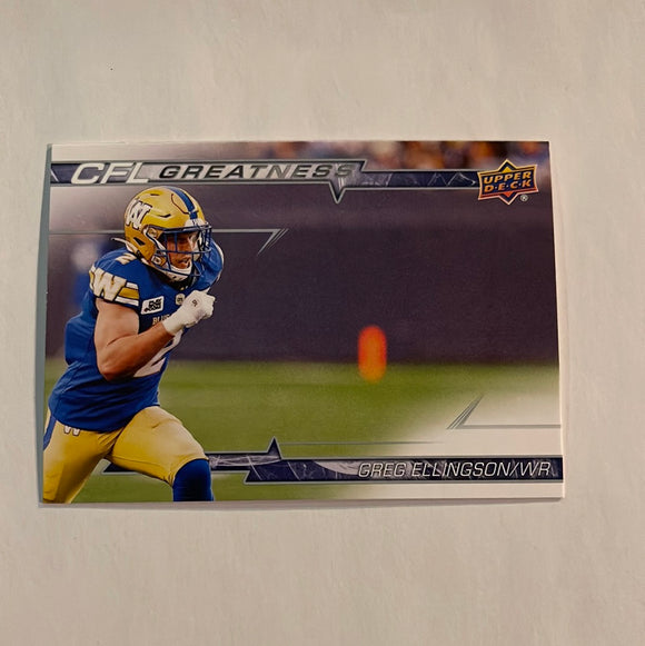 2023 Upper Deck CFL - Canadian Football League - CG-GE Greg Ellingson - Winnipeg Blue Bombers