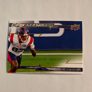 2023 Upper Deck CFL - Canadian Football League - Gold Glossy - CFL Greatness - CG-EL Eugene Lewis - Montreal Alouettes