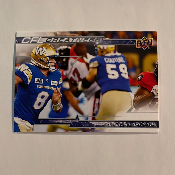 2023 Upper Deck CFL - Canadian Football League - CG-ZC Zach Callaros - Hamilton Tiger Cats