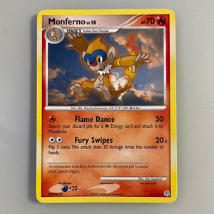 Pokemon Monferno 56/130 common unplayed