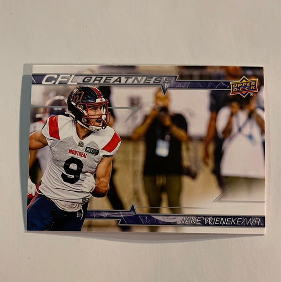 2023 Upper Deck CFL - Canadian Football League - CFL Greatness - CG-WI Jake Wieneke - Montreal Alouettes