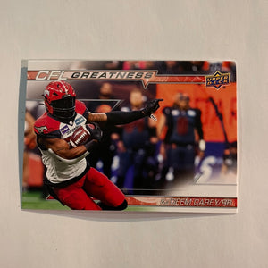 2023 Upper Deck CFL - Canadian Football League - CFL Greatness - CG-KC Ka'Deem Carey - Calgary Stampeders